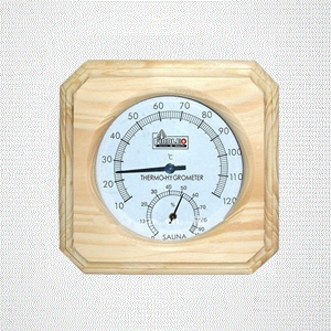 木框溫濕度表
