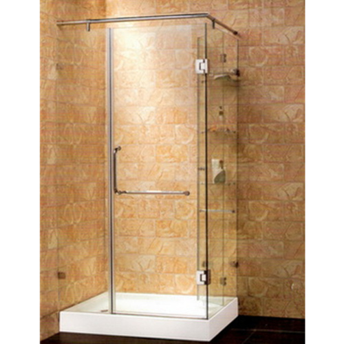 (F8) RC057 10mm強化玻璃無框浴門 (2梗1推/拉) 尺寸: 1500*1800內